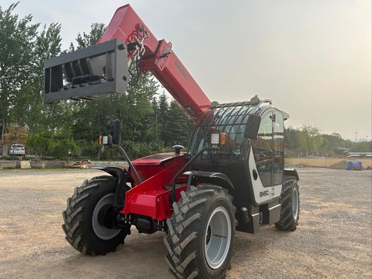 7m Mały Telehandler SNSC 3 Tonowy Teleskopowy Podnośnik Węglowy Czerwony