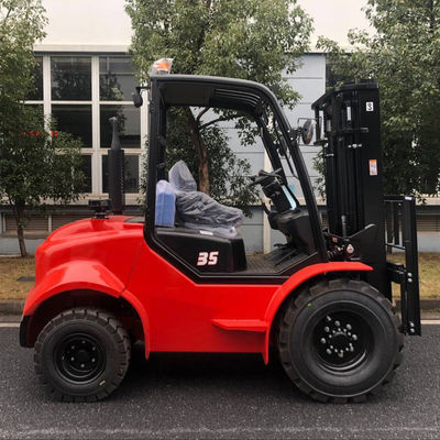3.5 ton 4x4 wózek widłowy mały wózek widłowy FD35 silnik wysokoprężny