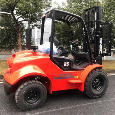 3.5 ton 4x4 wózek widłowy mały wózek widłowy FD35 silnik wysokoprężny