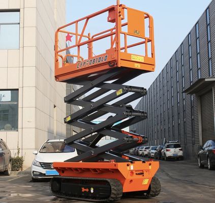6m 8m 10m Samojezdne elektryczne nożyczki podnoszące platformę roboczą 230kg