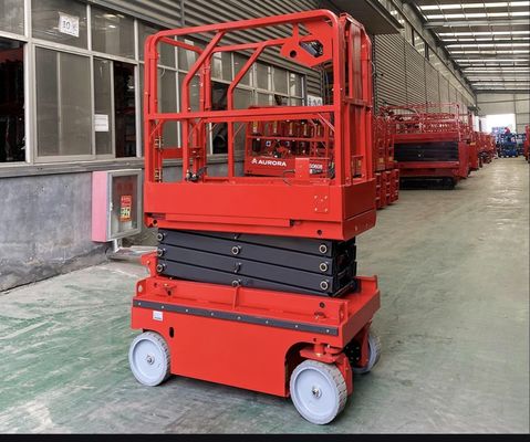 6m 8m 10m Samojezdne elektryczne nożyczki podnoszące platformę roboczą 230kg