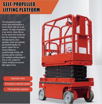 12m 14m 16m Hydraulic Scissor Work Platform Samobieżny Podnośnik Nożyczkowy
